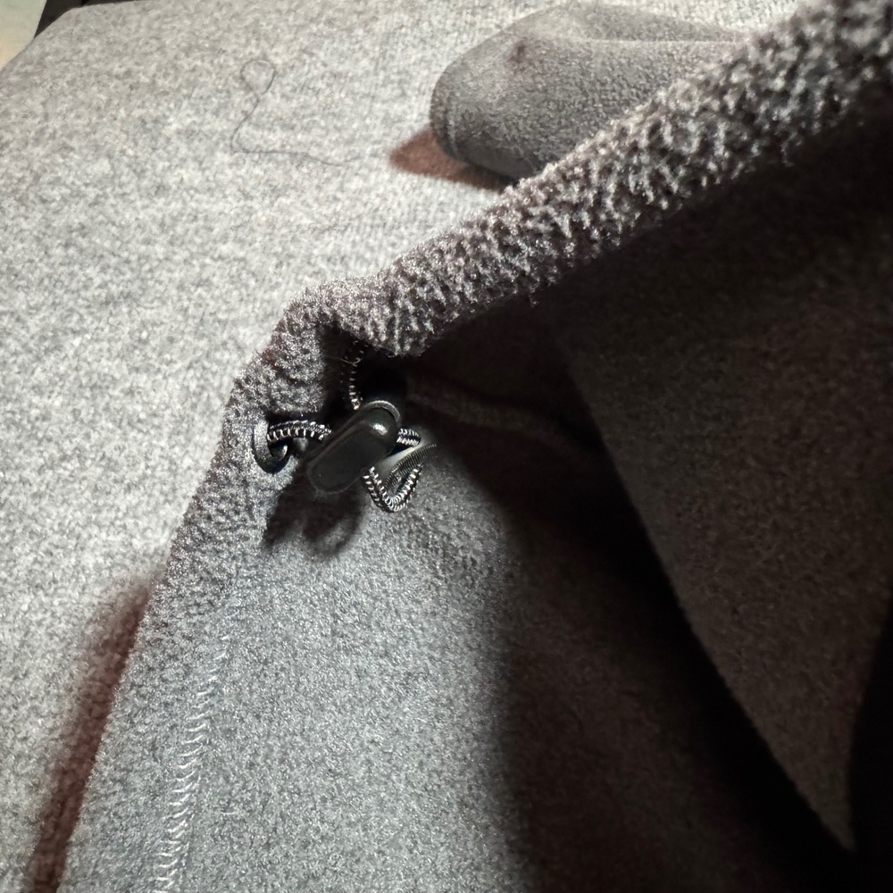 LL Bean Polartec Jacket 2X Women's Gray Fleece Full Zip Jacket Mock Neck - Picture 4 of 9